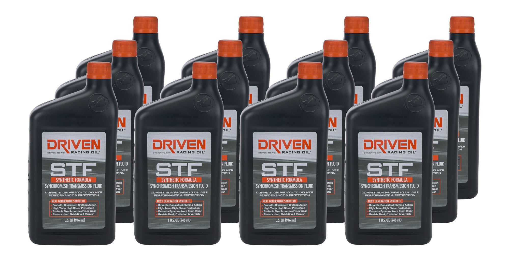 Driven Racing Oil Synchromesh Transmission Fluid 04006-12, Synthetic, 1 Quart Bottles, Set of 12