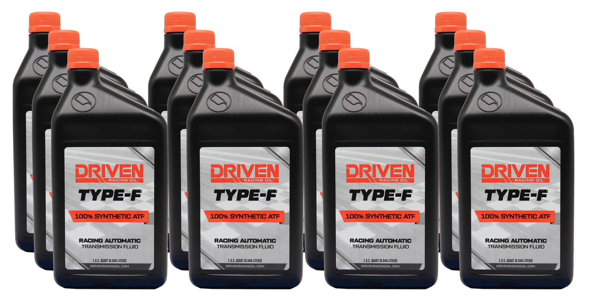 Driven Racing Oil 04086-12 Type F Automatic Transmission Fluid, Synthetic, 1 Quart Bottles, Set of 12