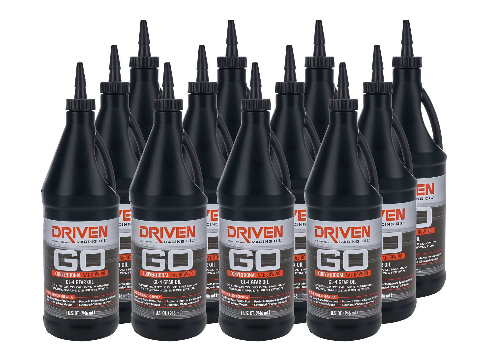 Driven Racing Oil GL-4 80W90 Gear Oil 12-Quart Case