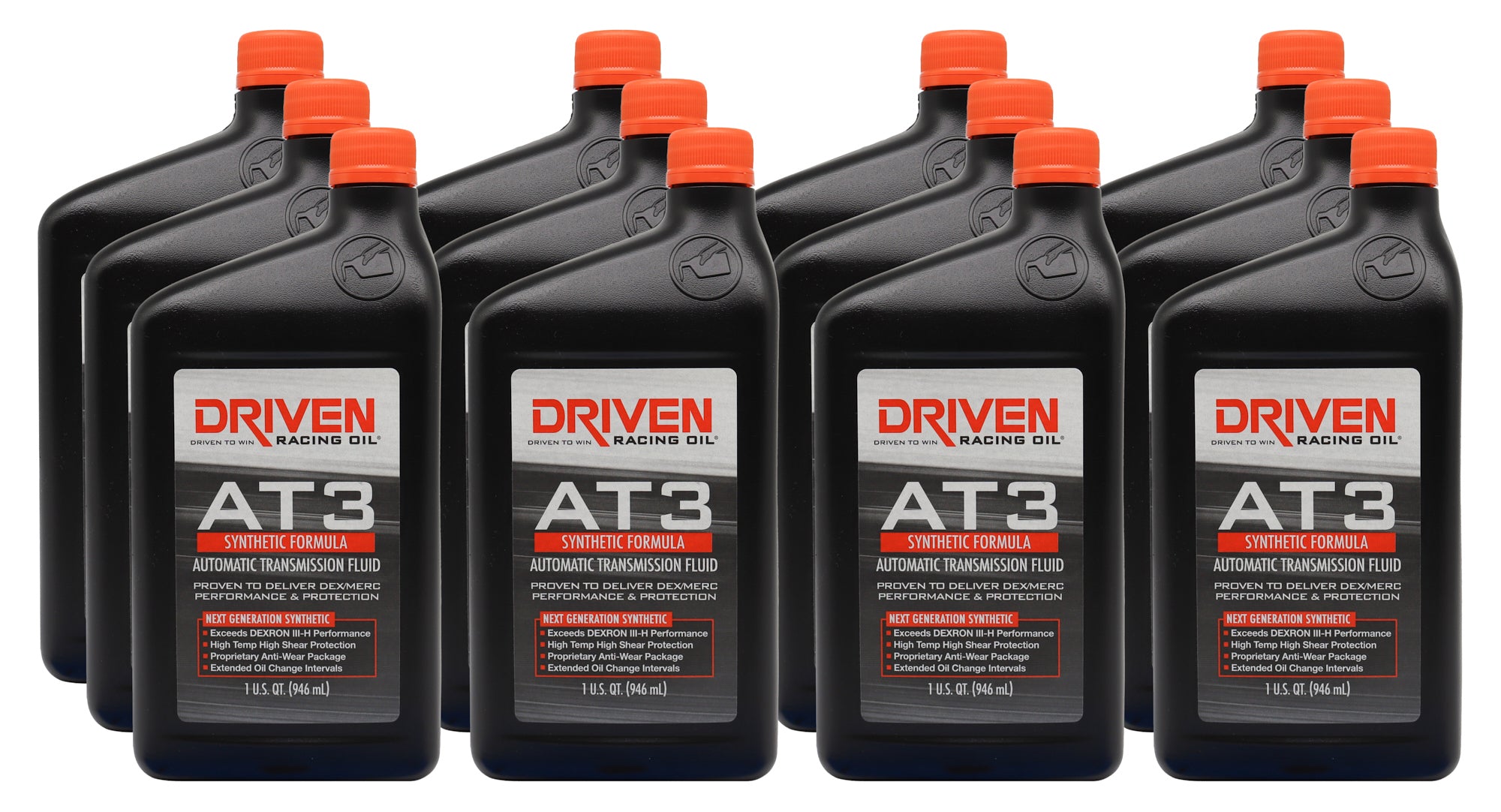 Driven Racing Oil AT3 Synthetic Dex/Merc Transmission Fluid Case of 12 Quarts