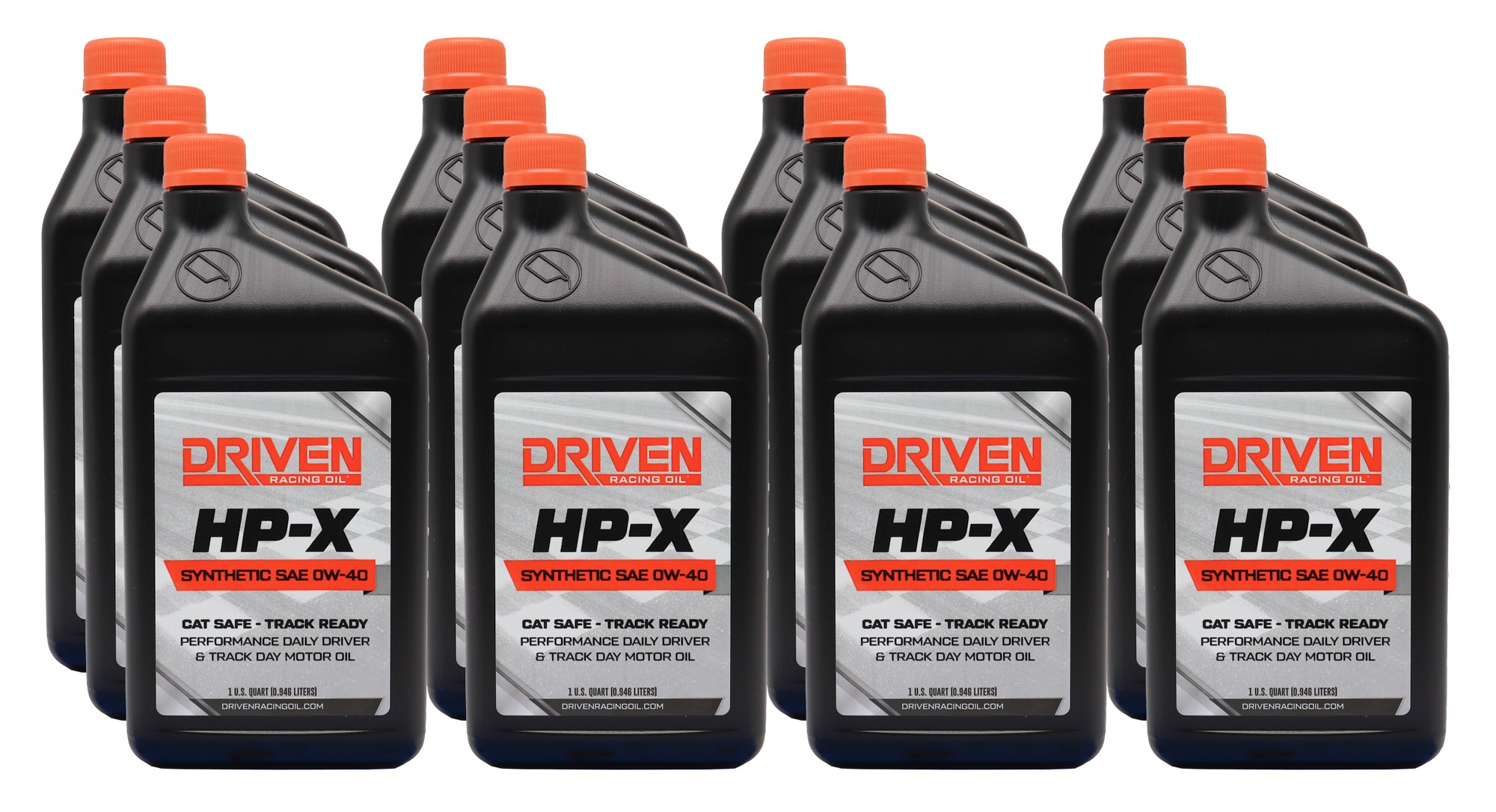 Driven Racing Oil HP-X 0W40 Synthetic Motor Oil Case of 12 Quarts