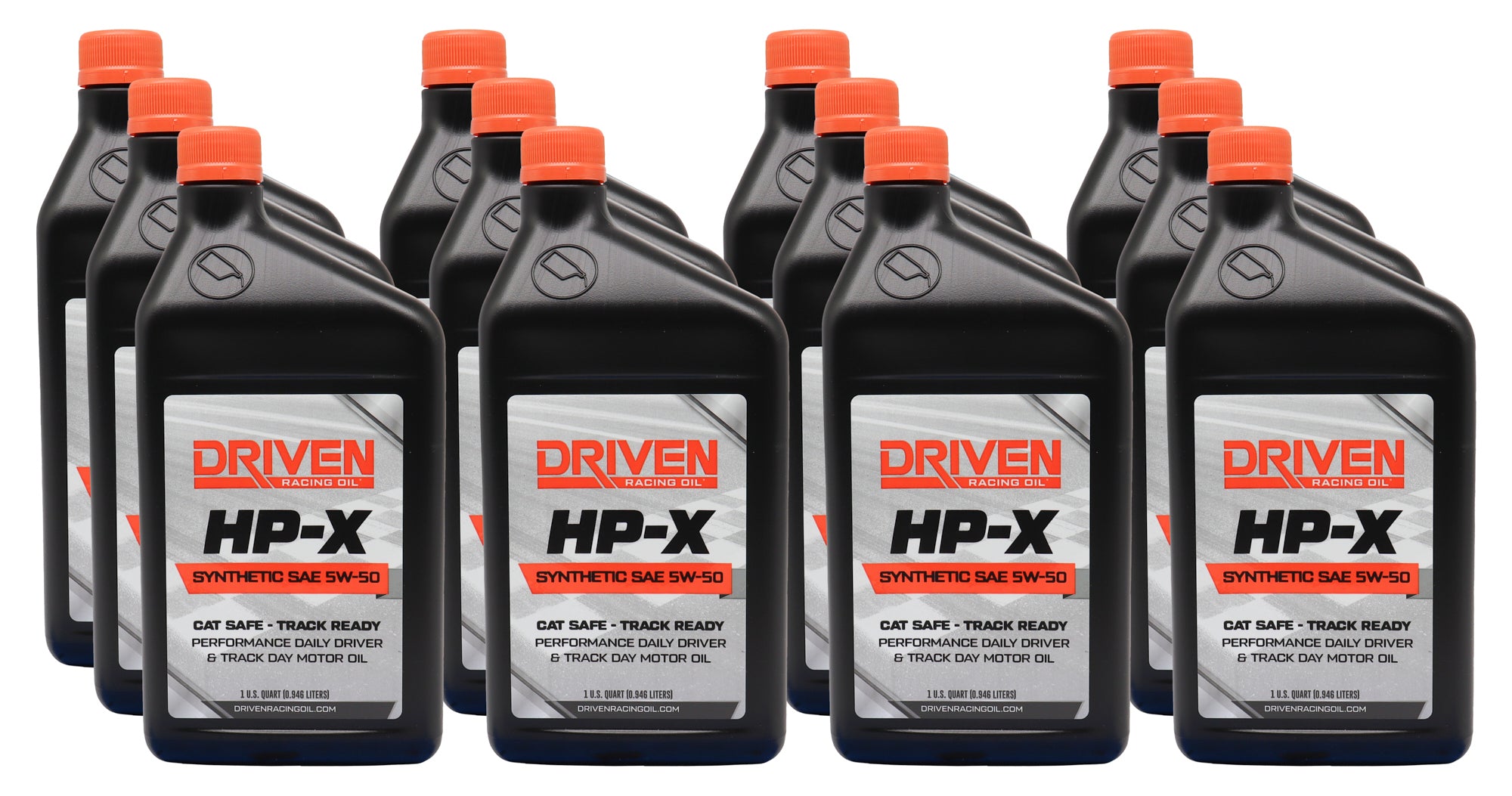 Driven Racing Oil HP-X 5W50 Synthetic Motor Oil Case of 12 Quarts