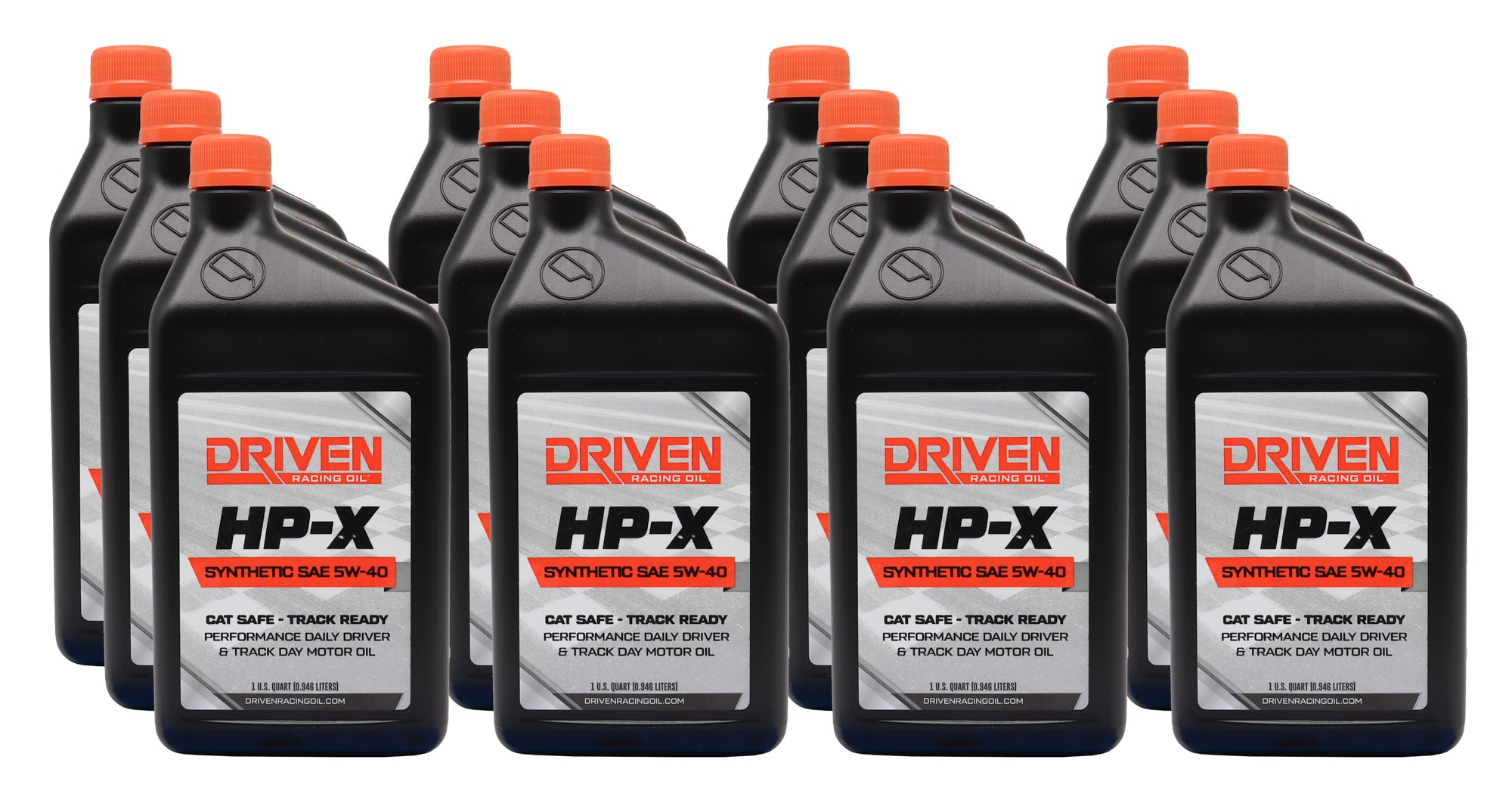 Driven Racing Oil HP-X 5W40 Synthetic Motor Oil Case of 12 Quarts