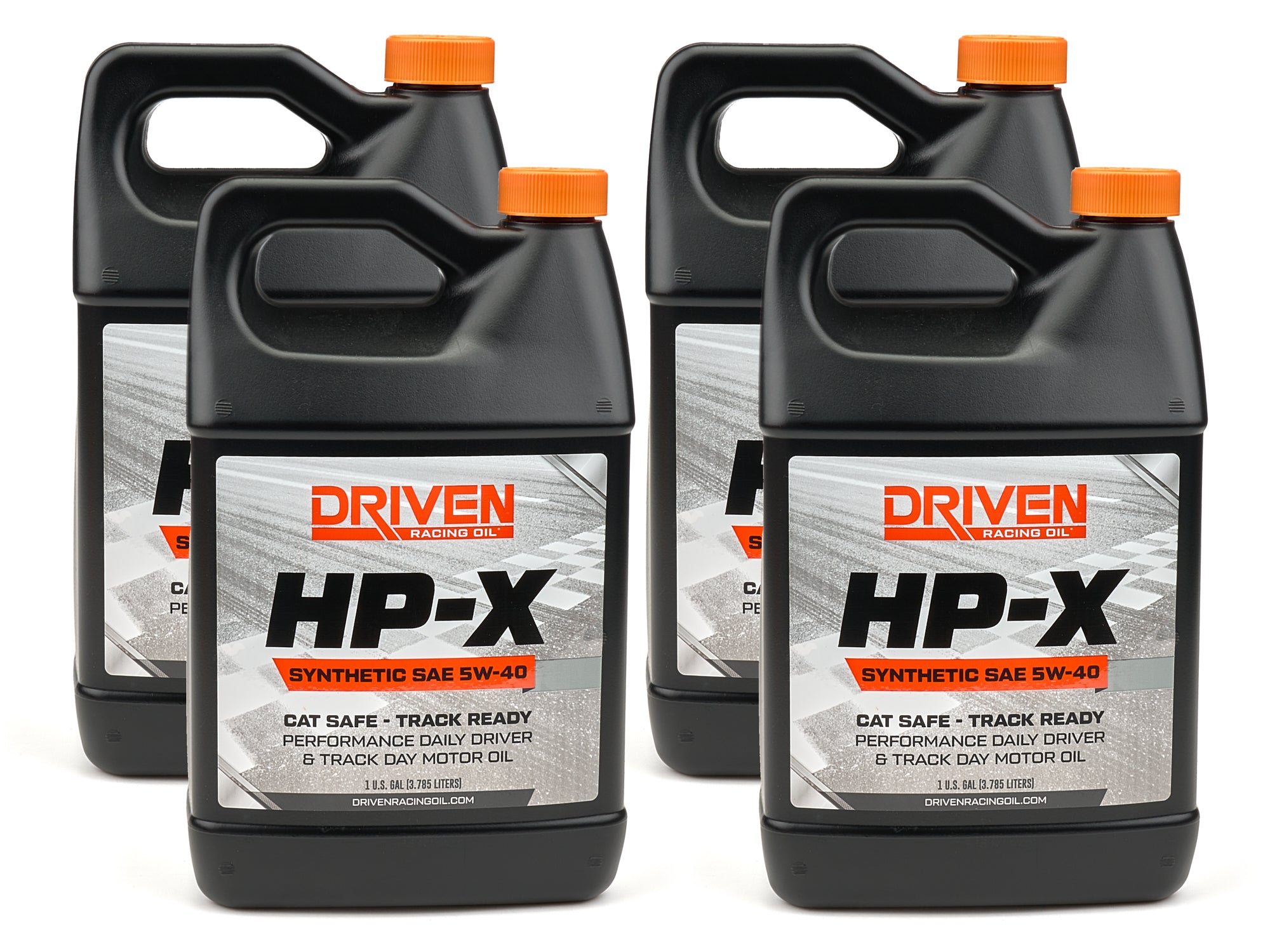 Driven Racing Oil HP-X 5W40 Synthetic Motor Oil, 1 Gallon, Pack of 4