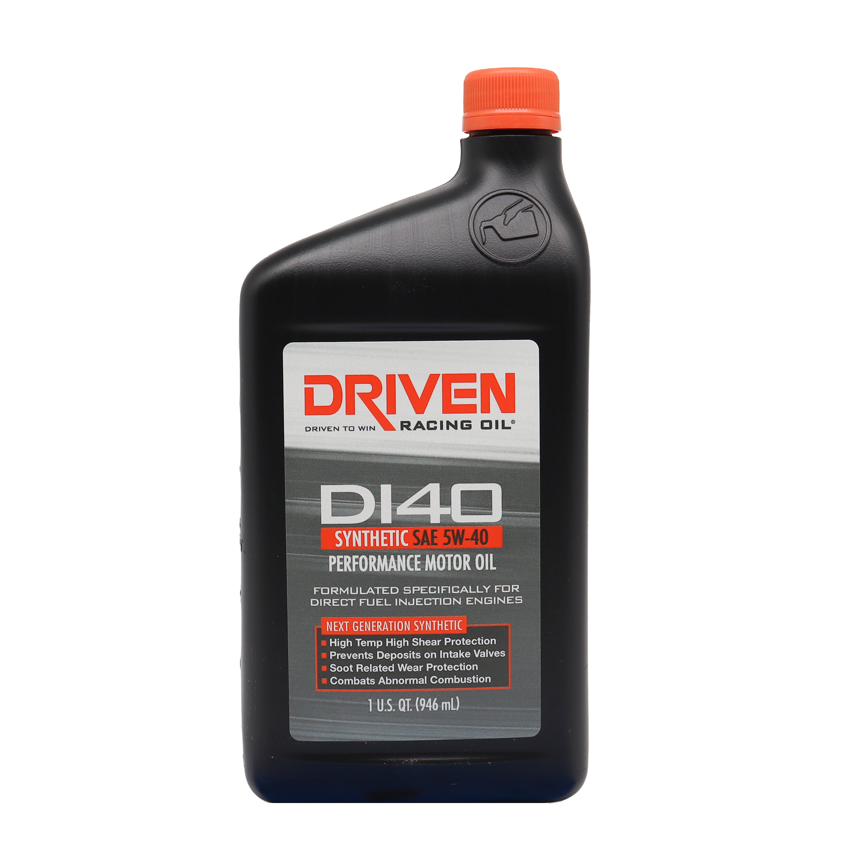 Driven Racing Oil DI40 5W40 Synthetic Motor Oil, 1 Quart Bottle