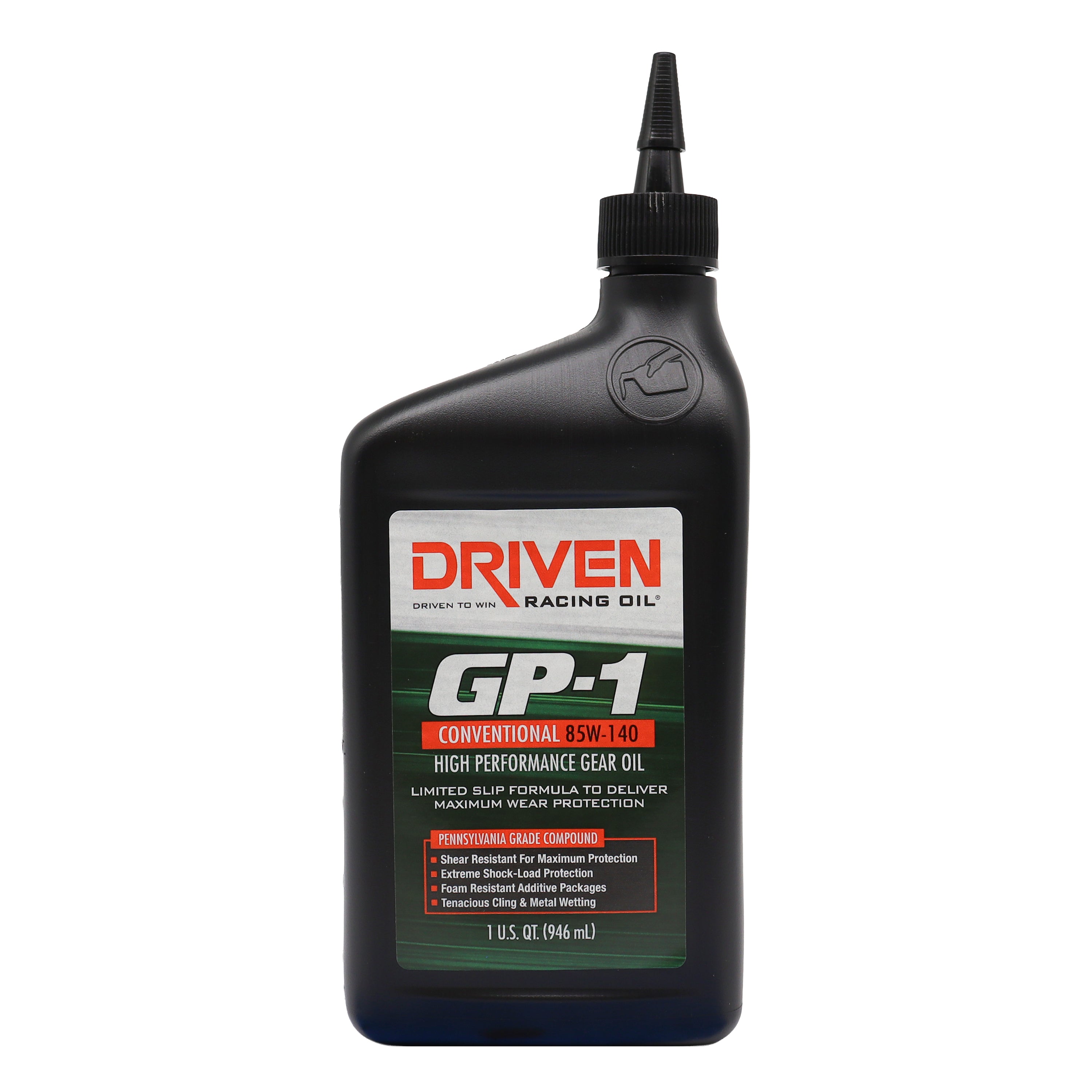 Driven Racing Oil GP-1 Conventional 85W140 Gear Oil, 1 Quart Bottle