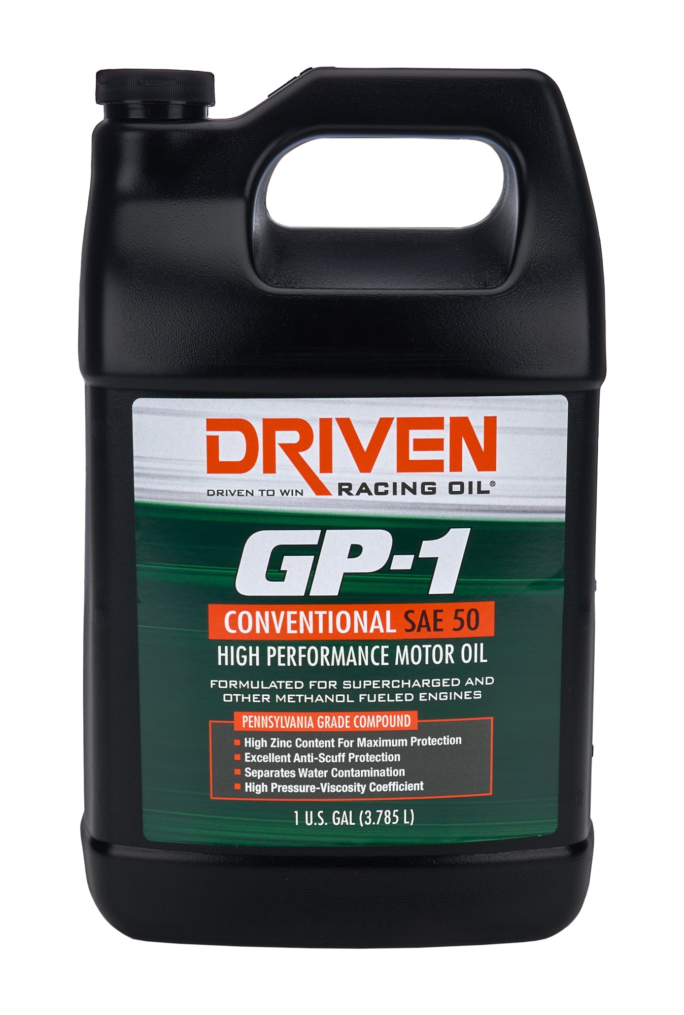 Driven Racing Oil GP-1 SAE 50W Conventional Motor Oil 1 Gallon Jug