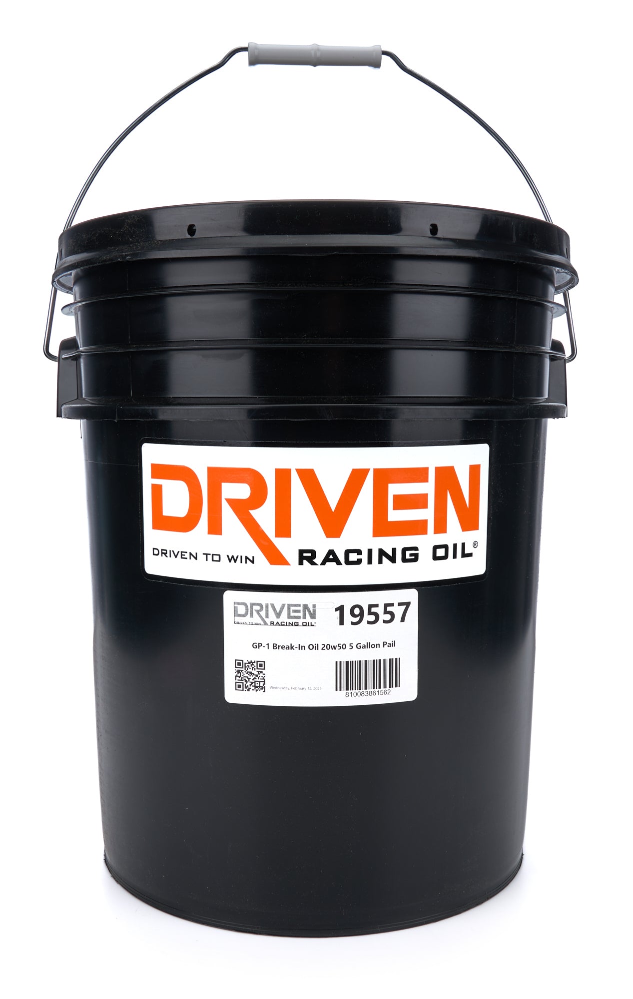 Driven Racing Oil GP-1 Conventional Break-In Oil 20W50, 5-Gallon Pail