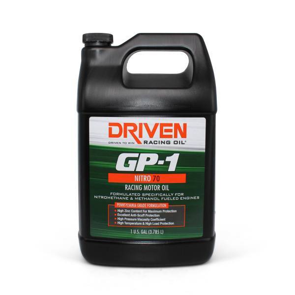 Driven Racing Oil GP-1 Nitro 70 70W Semi-Synthetic Engine Oil 1 Gallon Jug