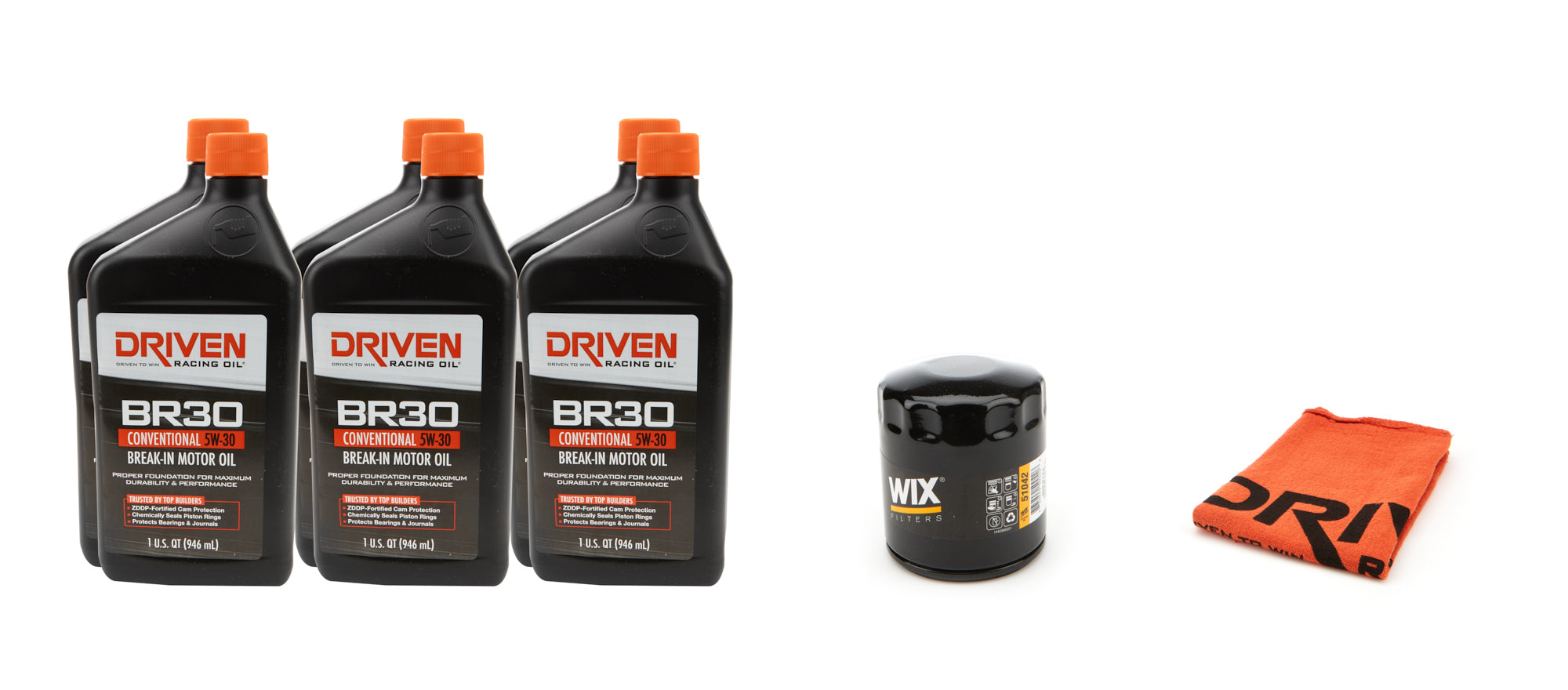 Driven Racing Oil 20600K 5W30 Break-In Motor Oil Kit for GM LS Engines