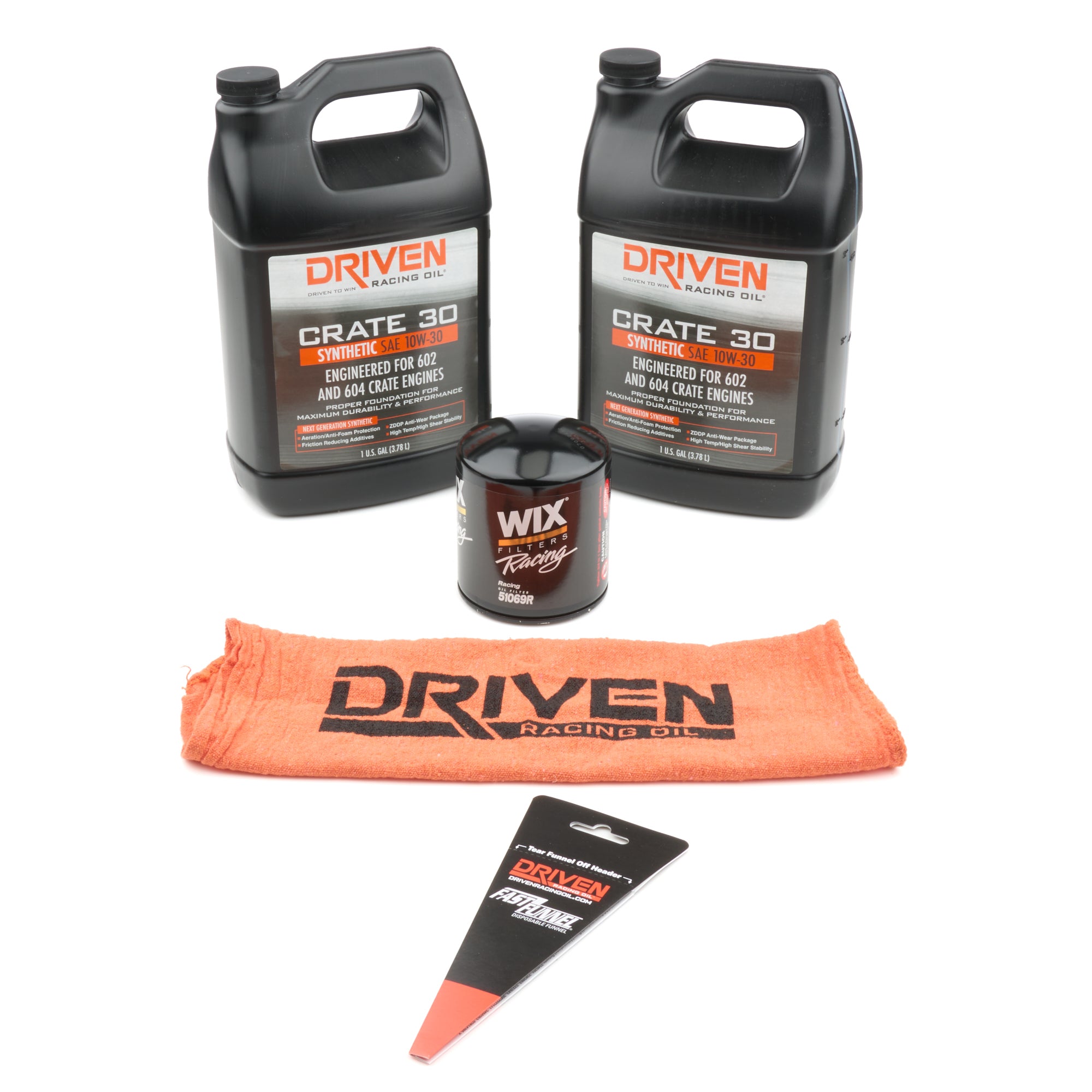 Driven Racing Oil 20800K 10W30 Engine Oil Change Kit for GM 602/604 Crate Engines
