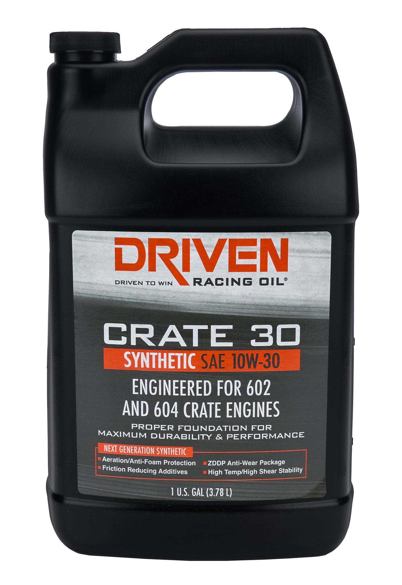 Driven Racing Oil Crate 30 10W30 Synthetic Motor Oil 1-Gallon Jug