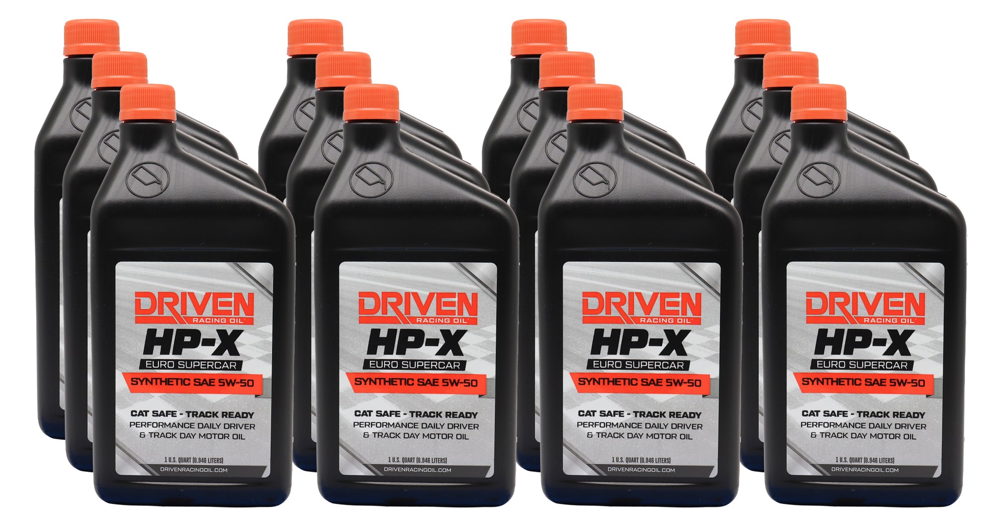 Driven Racing Oil HP-X Euro 5W50 Synthetic Motor Oil 12 Quarts