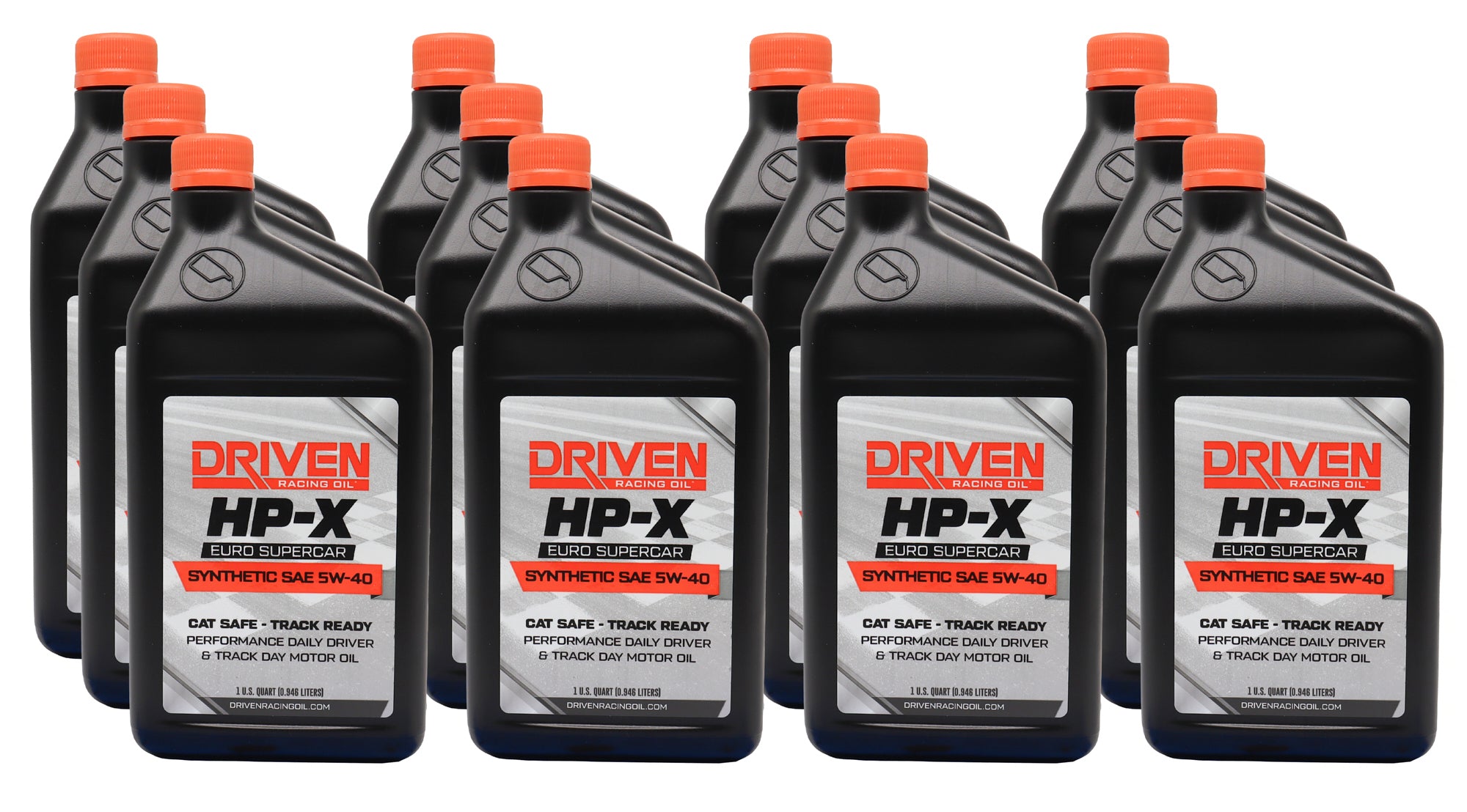 Driven Racing Oil HP-X Euro 5W40 Synthetic Motor Oil Case of 12 Quarts