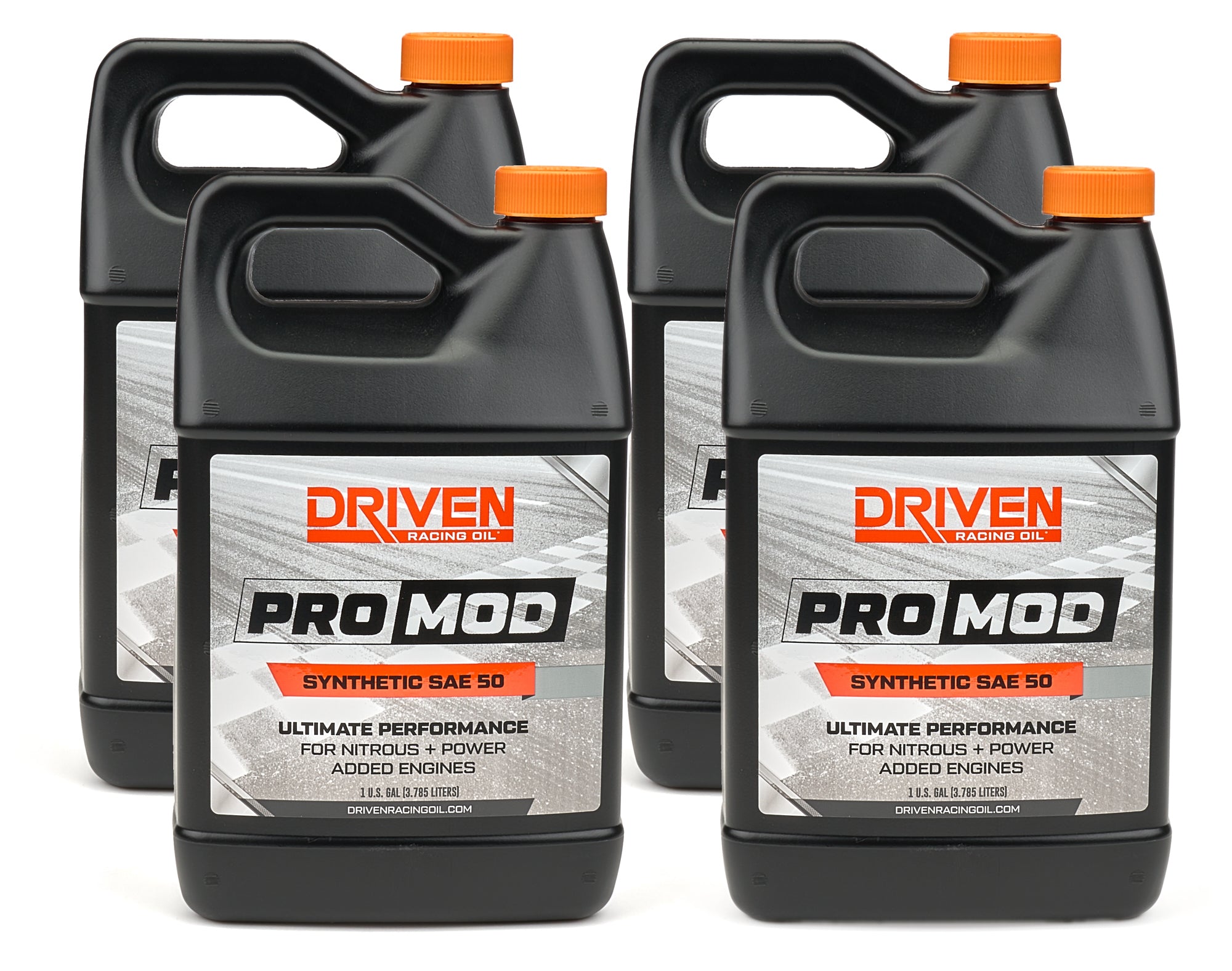 Driven Racing Oil ProMod 50W Synthetic Motor Oil 1 Gallon, Set of 4
