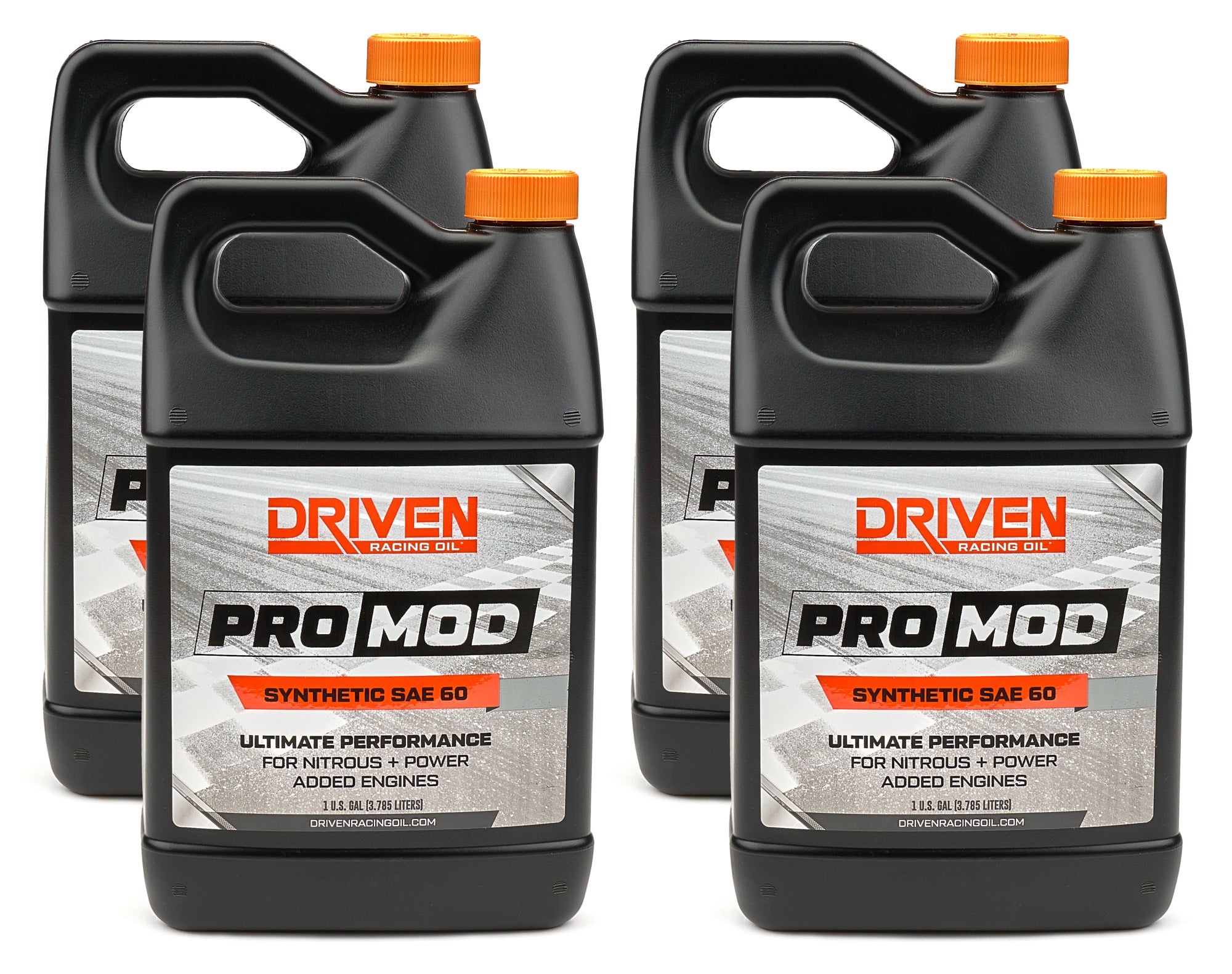 Driven Racing Oil ProMod 60W Synthetic Motor Oil, 1 Gallon, Case of 4