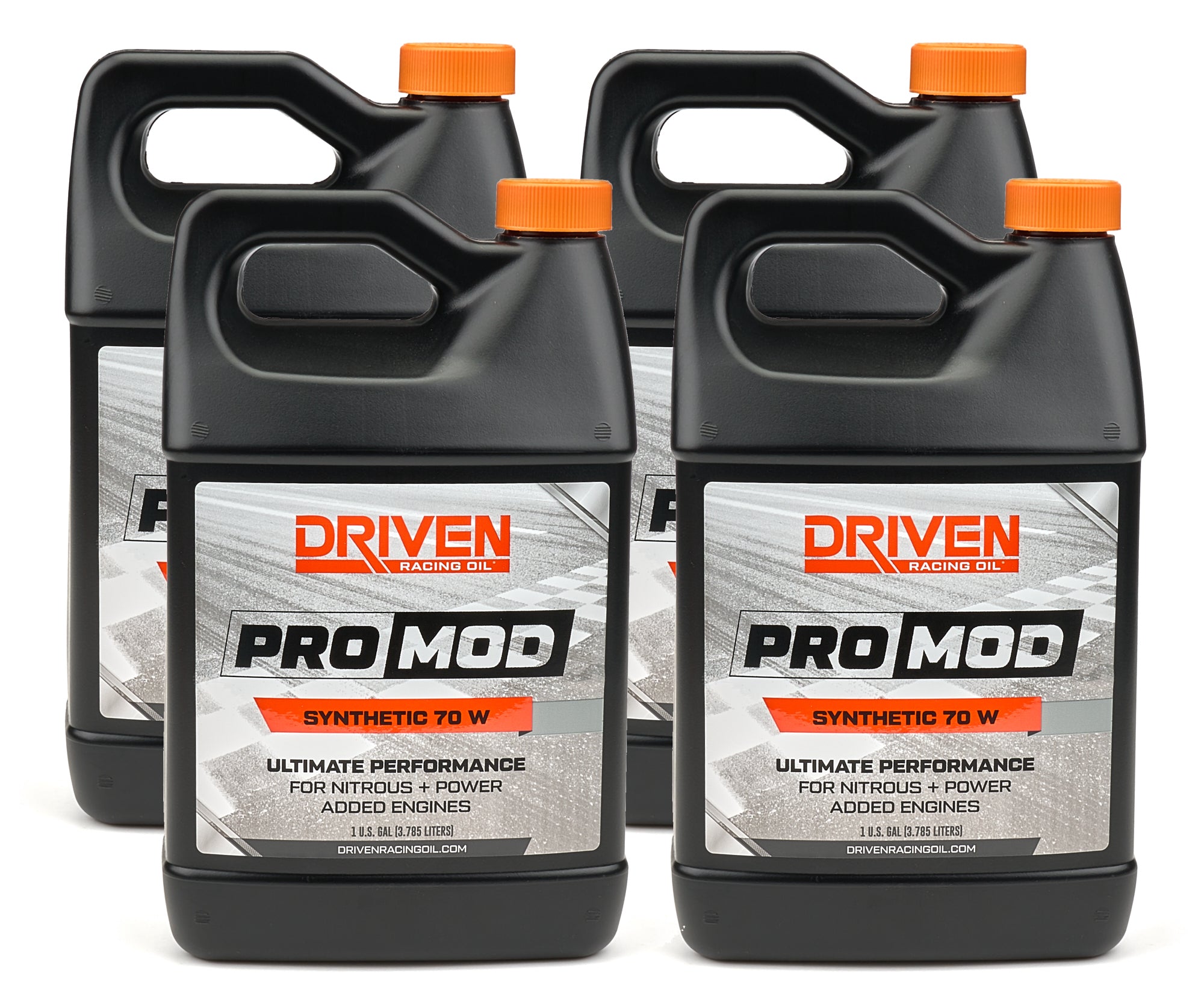 Driven Racing Oil ProMod 70W Synthetic Motor Oil 1 Gallon, Set of Four