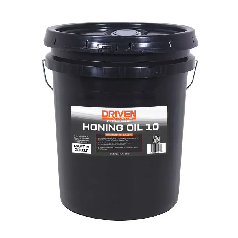 Driven Racing Oil Honing Oil 10, 5-Gallon Pail, Hydraulic Oil for Engine and Machine Maintenance