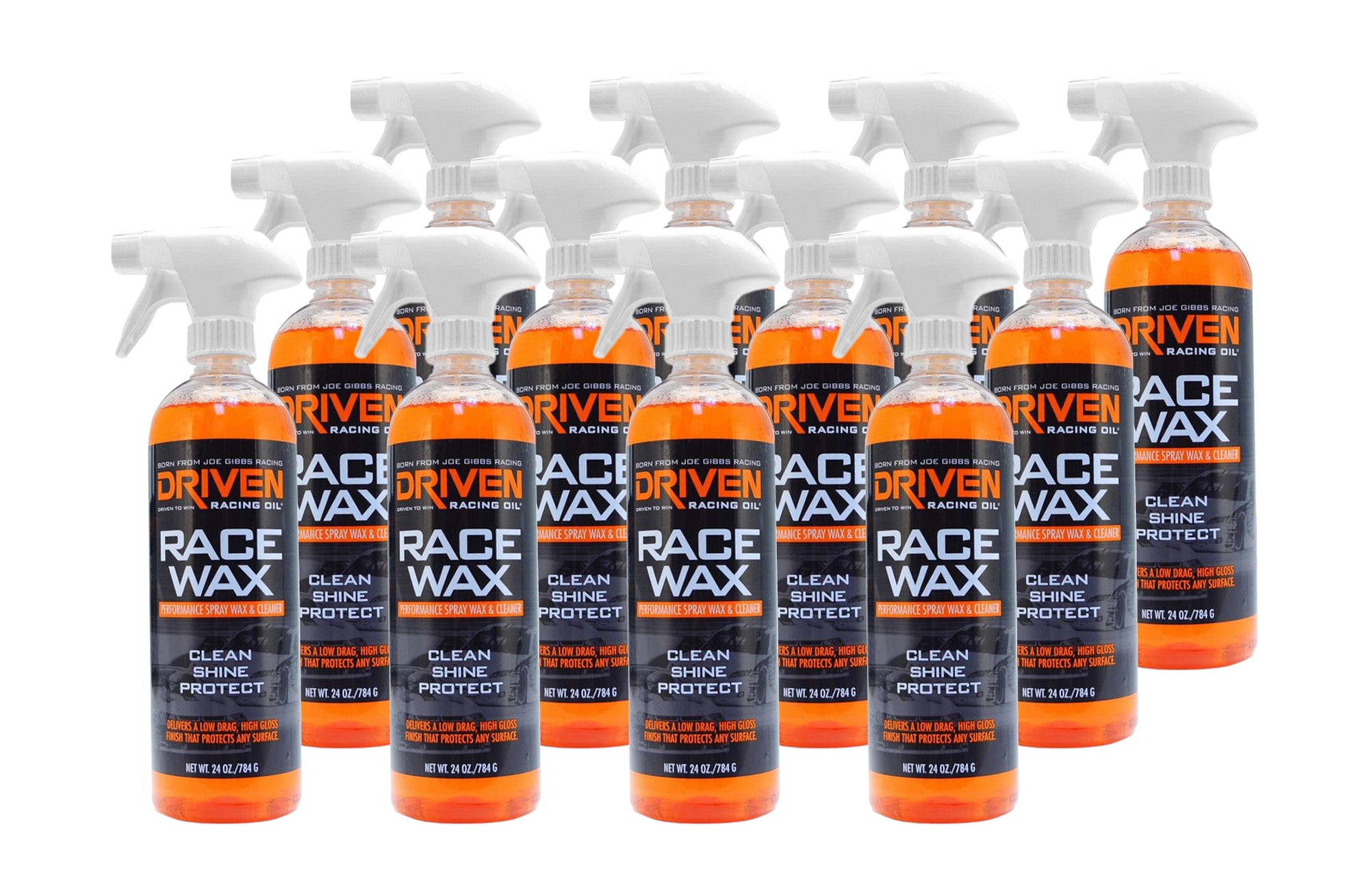 Driven Racing Oil Race Wax 50060-12, 24 oz Spray Bottle, Set of 12