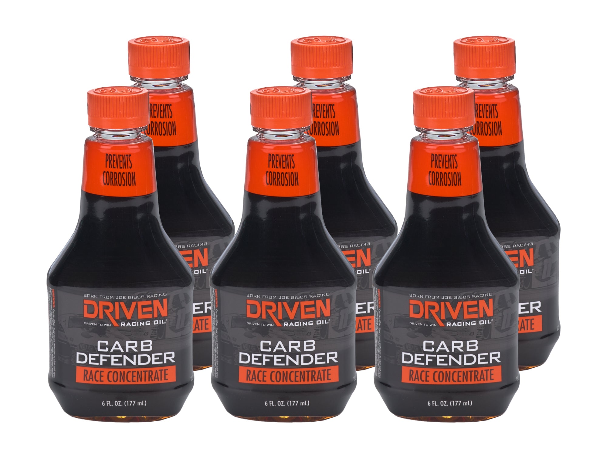 Driven Racing Oil Carb Defender Race Concentrate System Cleaner and Stabilizer, 6 oz Bottles, Set of 6