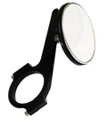Joes Racing Products JOE11224 Side View Mirror, Extended, Adjustable, Round, 3 Inch Diameter, Clamp-On, Aluminum, Black Anodized