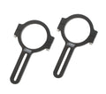 Joes Racing Products Mirror Brackets for 1-3/4 Inch Tubes, 3.5 Inch Length, Aluminum, Black Anodized Finish, Pair
