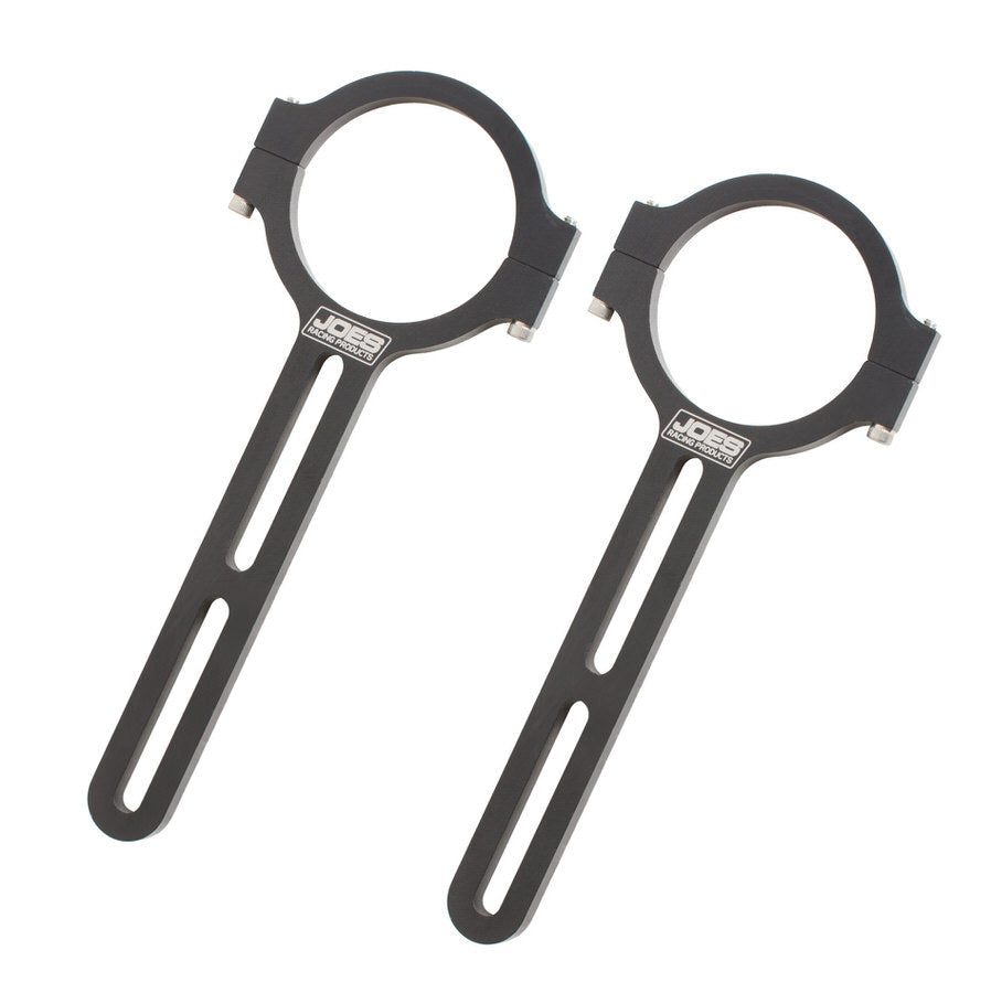 Joes Racing Products Mirror Brackets 11264 Clamp-On Aluminum Black Anodized 5.5 Inch Length Pair