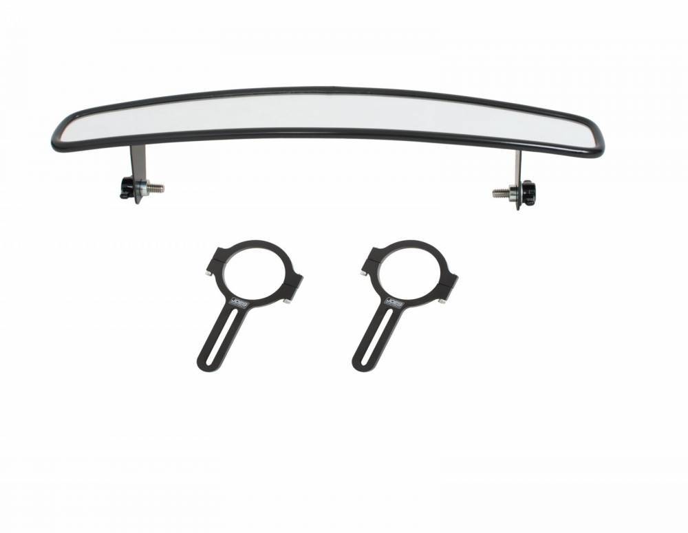 Joes Racing Products 11276 Rear View Wide Angle Mirror Kit, 14 Inch Length, Aluminum, Black Anodized Finish