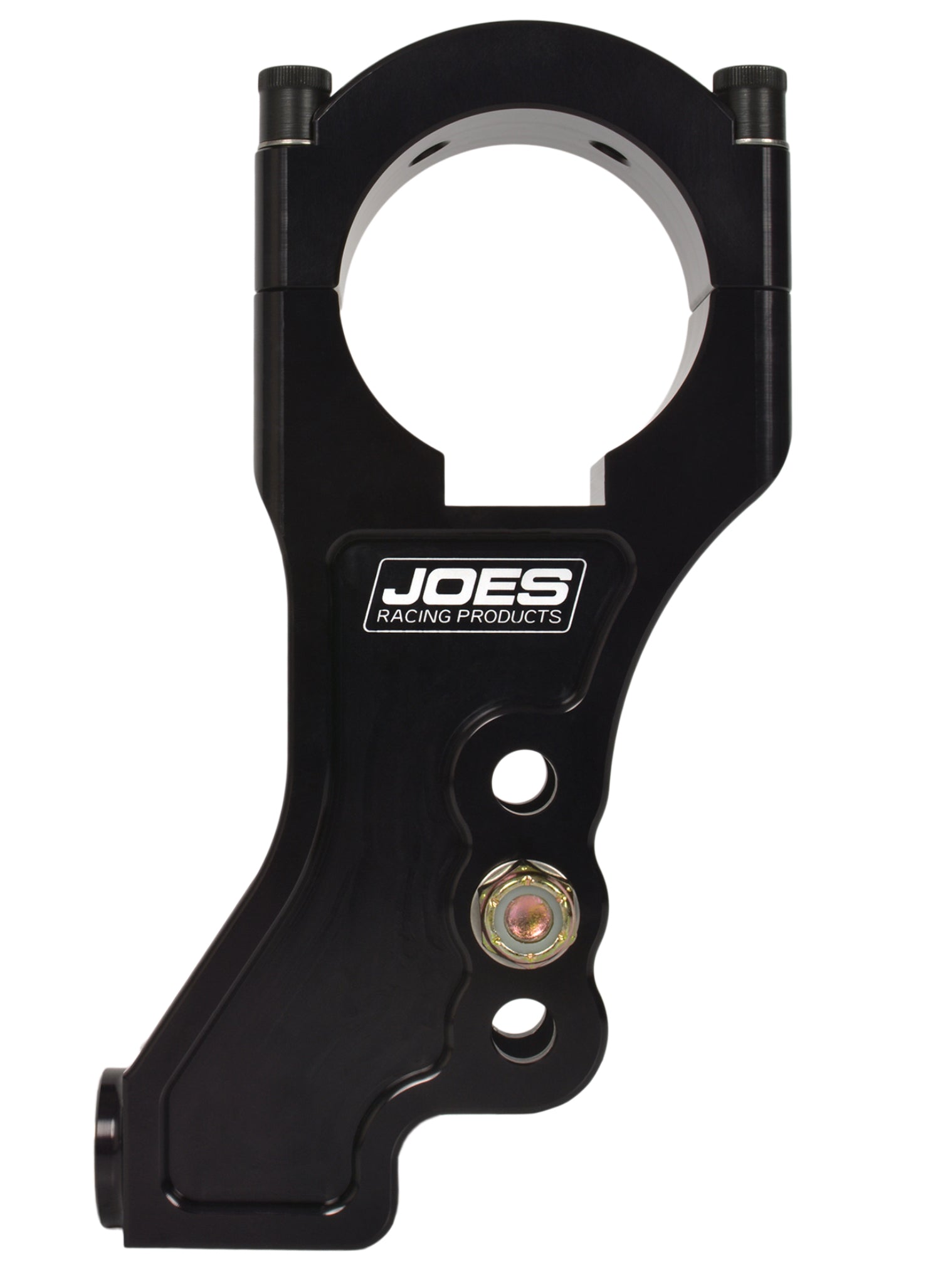 Joes Racing Products 11403-V2 Trailing Arm Bracket, Adjustable, Double Shear, Aluminum, Black Anodized, 3 Inch OD Axle Tubes