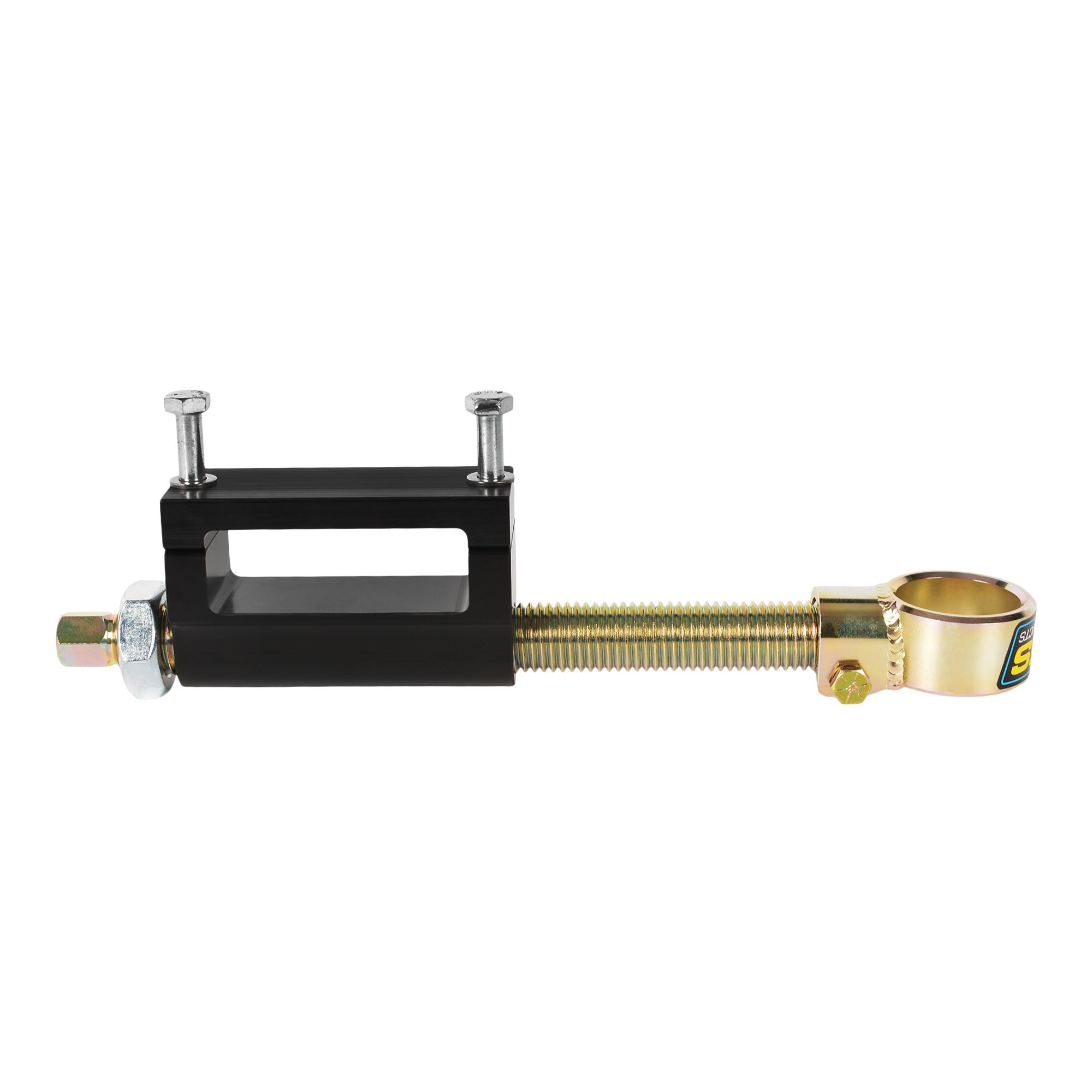 JOES Racing Products Sway Bar Adjuster Clamp-On 7/8-9 Inch Thread for 1-1/2 Inch Sway Bar and 2x3 Inch Frame