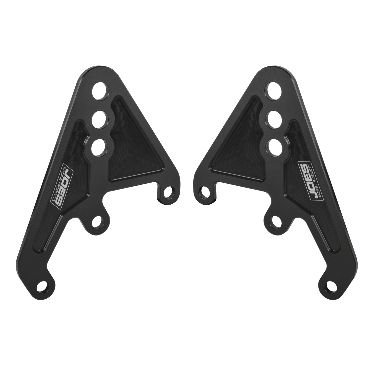 Joes Racing Products 12150-V2 Aluminum Third Link Mount with Three-Hole Design, Black Anodized Finish, Pair