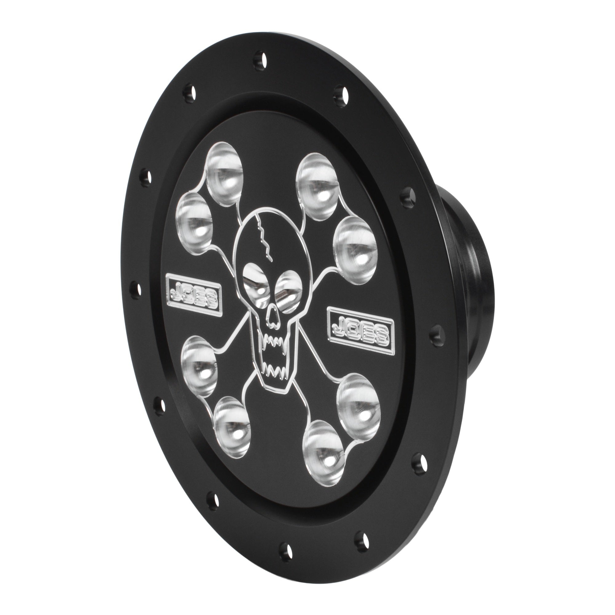 JOES Racing Products Fuel Filler Skull & Bones Black Assembly Part 13201-B