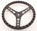 Joes Racing Products 13514-B 14-Inch Dished Steering Wheel with Black Anodized Aluminum Finish