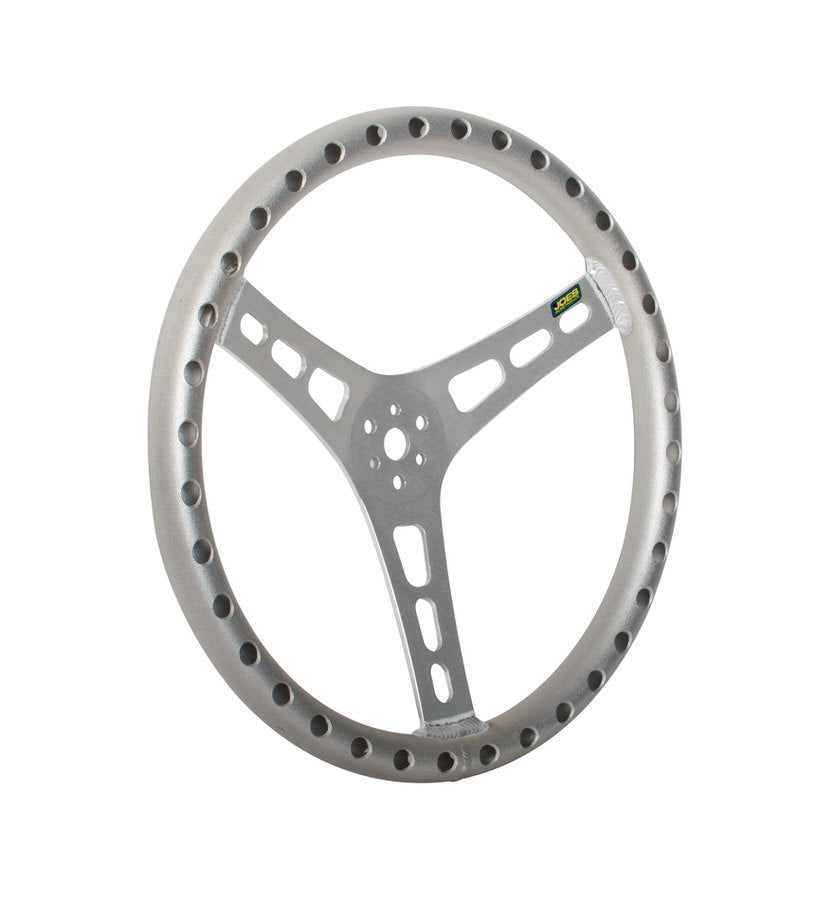 Joes Racing Products 13515-A 15-Inch Lightweight Aluminum Dished Steering Wheel with 3-Spoke Design