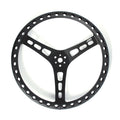 Joes Racing Products 13515-B 15 Inch Lightweight Aluminum Dished Black Steering Wheel