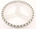 Joes Racing Products 13517-A 17 Inch Lightweight Aluminum Dished Steering Wheel with 3-Spoke Design