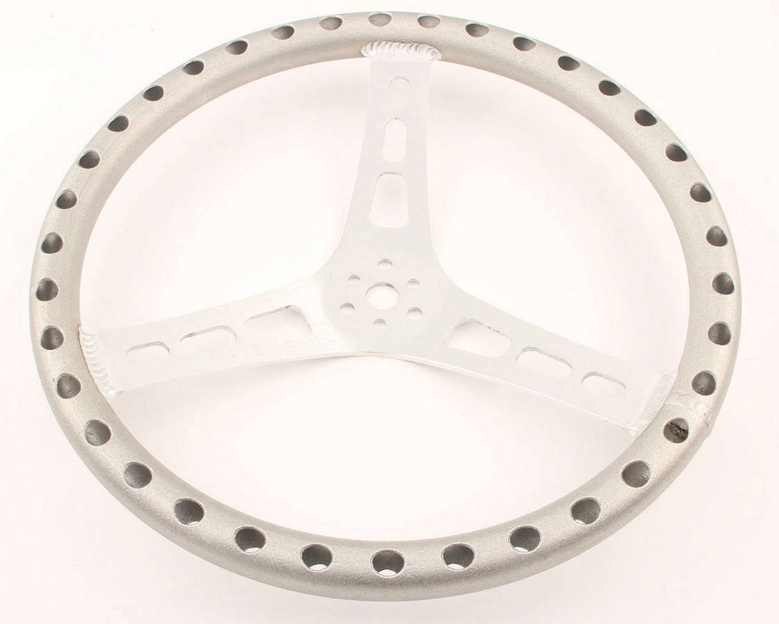 Joes Racing Products 13517-A 17 Inch Lightweight Aluminum Dished Steering Wheel with 3-Spoke Design