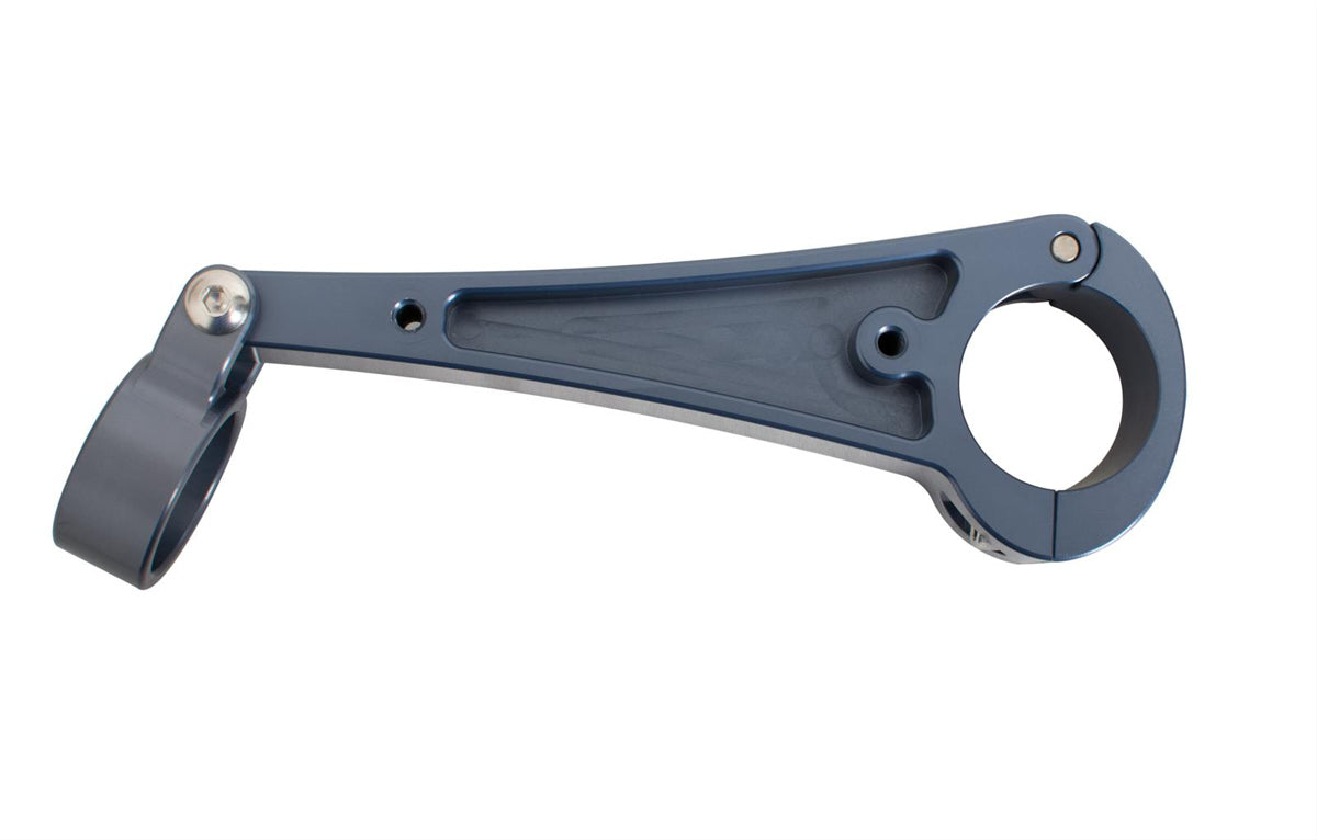 Joes Racing Products 13726-B Adjustable Clamp-On Steering Column Bracket for 1-3/4 Inch Diameter Tubes and 1-1/2 Inch Steering Shafts, Aluminum Black Anodized