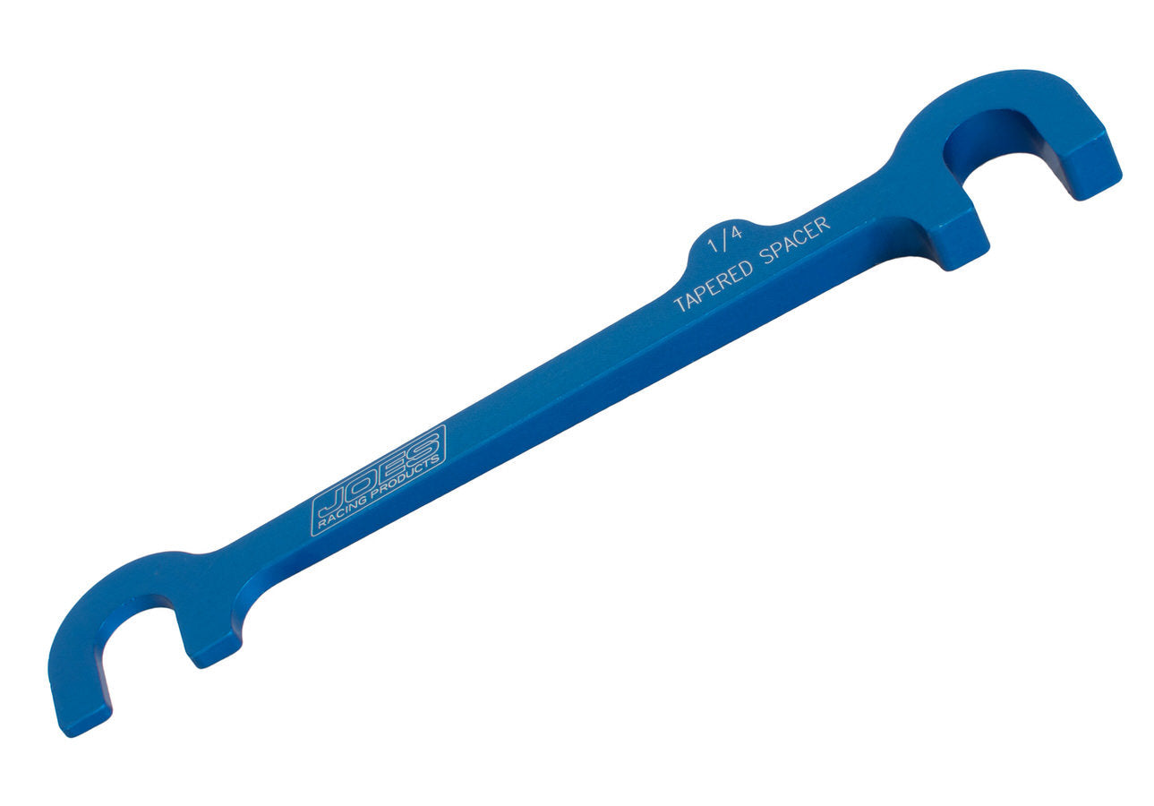 Joes Racing Products A-Arm Spacer Tapered 1/4 Inch Aluminum Blue Anodized Upper Control Arm Shim