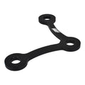 Joes Racing Products Rack and Pinion Spacer 1/4 Inch Thick Aluminum Black Anodized