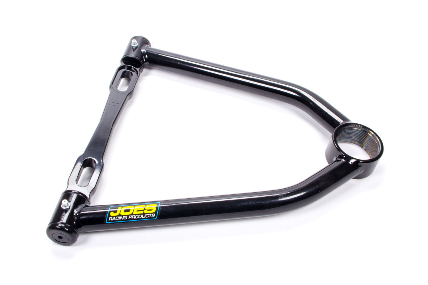 Joes Racing Products A-Arm 15540 SL Tubular Upper Control Arm with Slotted Bushing Style and Screw-In Ball Joint, 10 Inches Long, 10 Degree, Aluminum and Steel Construction, Black Powder Coat Finish