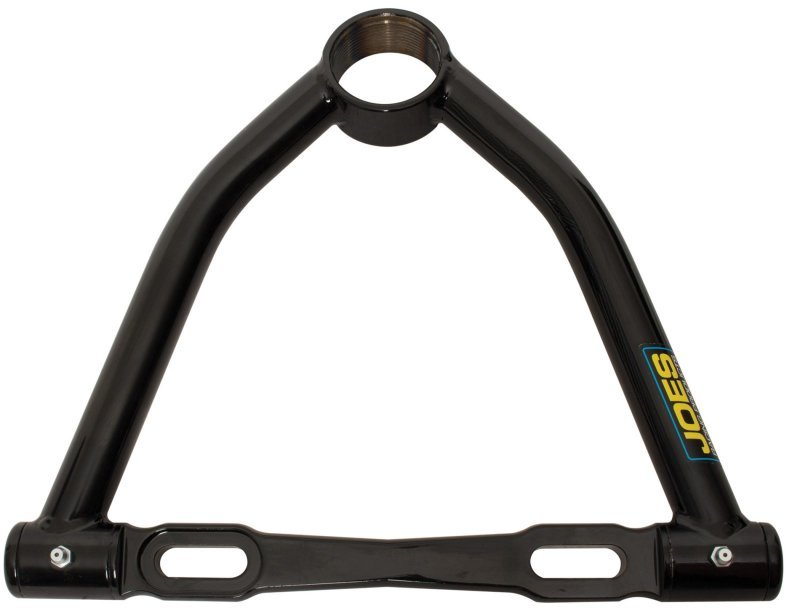 Joes Racing Products A-Arm 15550 SL Tubular Upper Control Arm with Slotted Bearing Style and Screw-In Ball Joint, 10.5 Inches Long, Black Powder Coat Finish