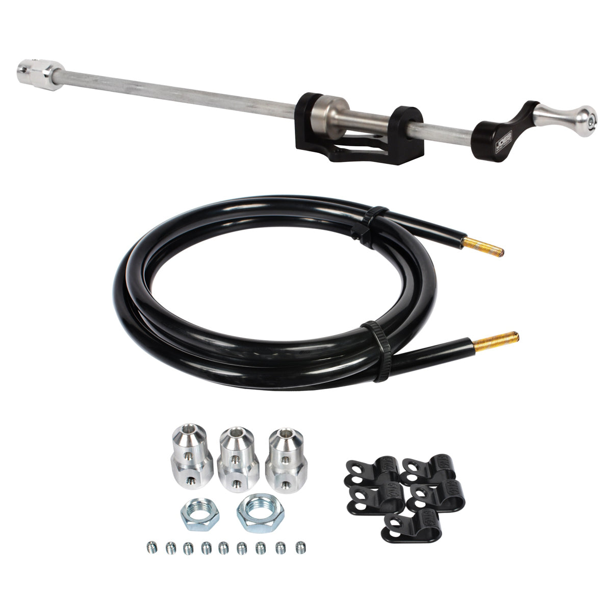 Joes Racing Products 17035-B Brake Balance Adjuster Bar, 72 Inch Length, 60 Inch Flex Cable, 3/8-24 Thread, Crank Style Kit