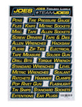 Joes Racing Products Toolbox Labels Kit with Air Restriction and Freight Compatibility