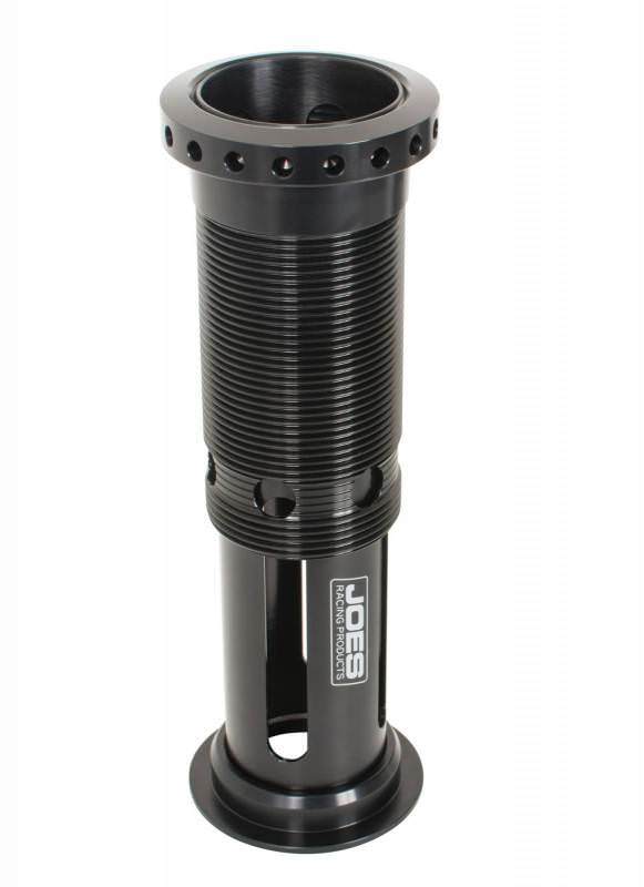 Joes Racing Products 19500 Coil Over Spring Pre-Load Cage for 10-12 Inch Shock, 3 Inch Spring, Aluminum Black Anodized