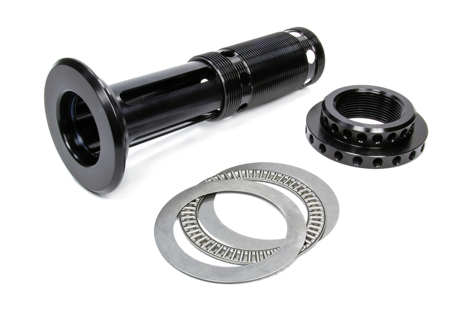 Joes Racing Products 19505 5 Inch Coil Spring Pre-Load Cage with Aluminum Construction and Black Anodized Finish