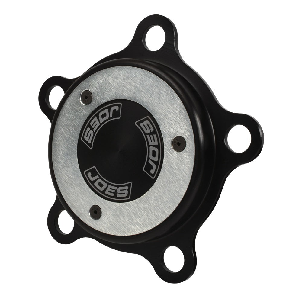 Joes Racing Products 25322-B Wide 5 Five Bolt Steel and Aluminum Dust Cover with Black Anodized Finish
