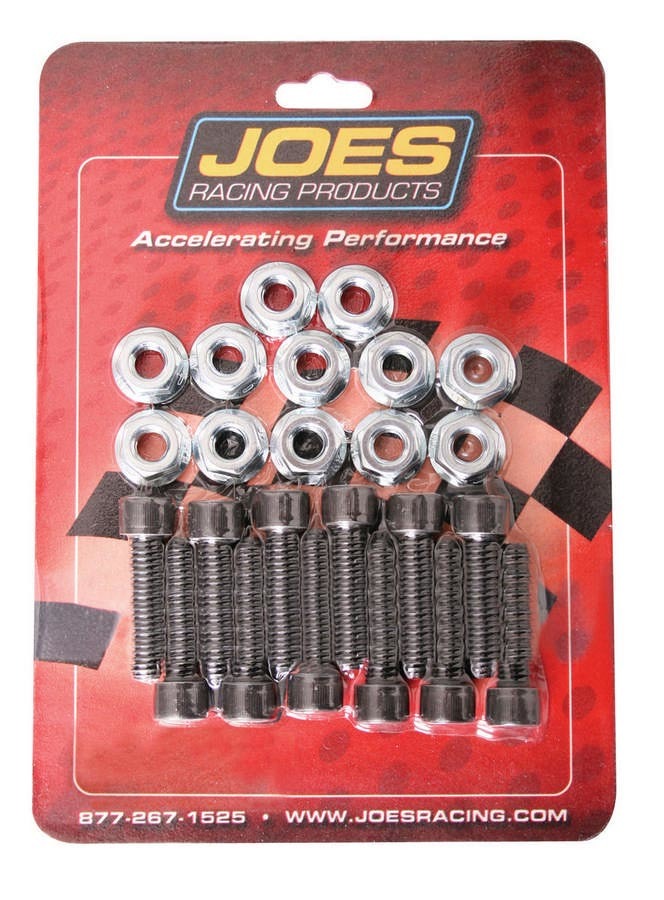 Joes Racing Products 25596 Hub Stud Kit, 5/16-18 Thread, 1-1/4 Inch Length, Steel with Black Oxide Finish, Set of 12