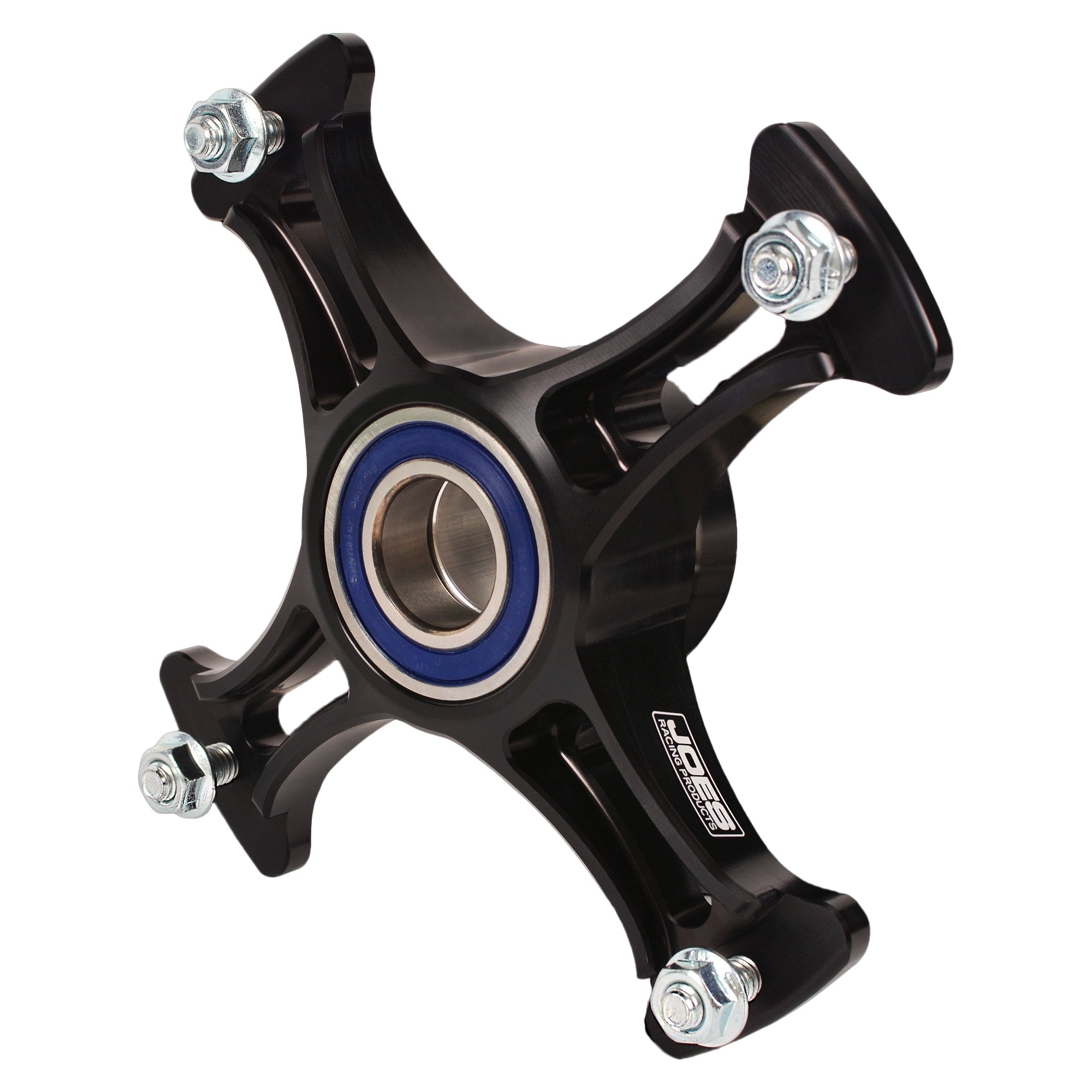 Joes Racing Products 25610-V2 Micro Sprint Front Hub Angular Contact Aluminum Black Anodized Passenger Side