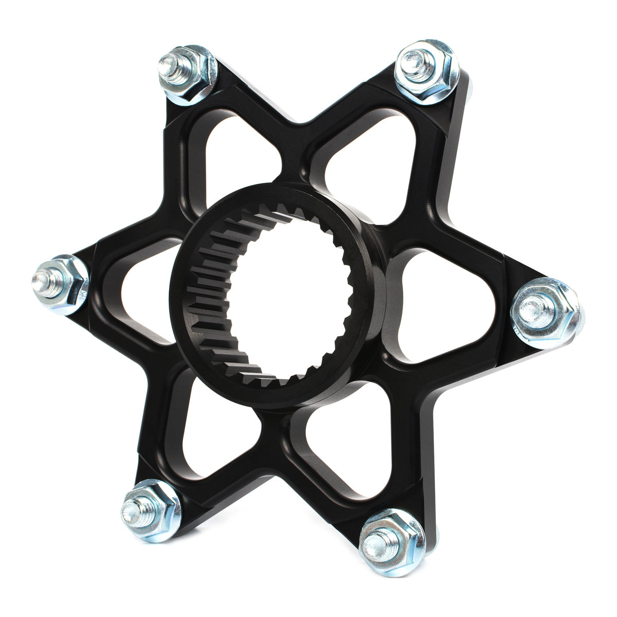 Joes Racing Products 25675 Sprocket Carrier for Mini Sprint, 1-3/4 Inch Diameter, 27-Spline, Aluminum Black Anodized